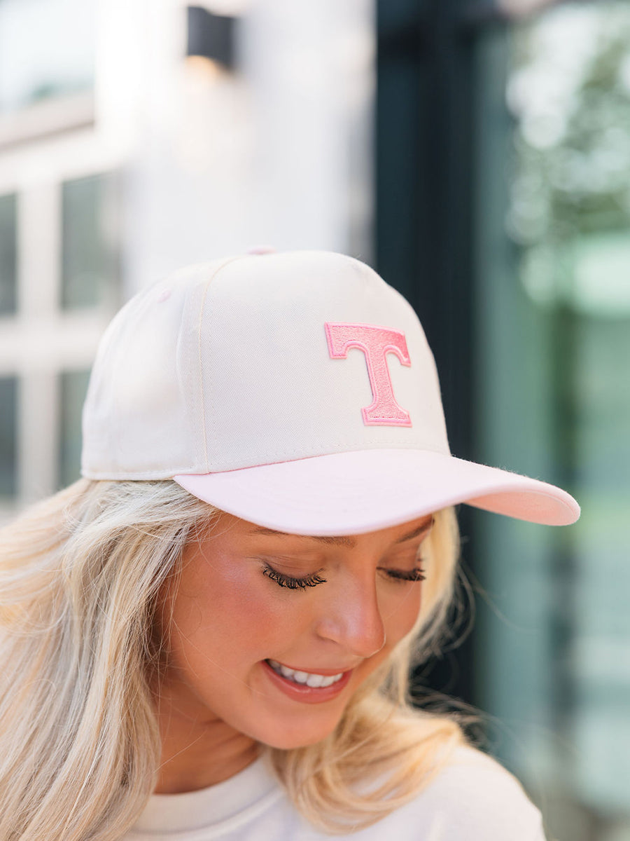 Cream canvas trucker hat
