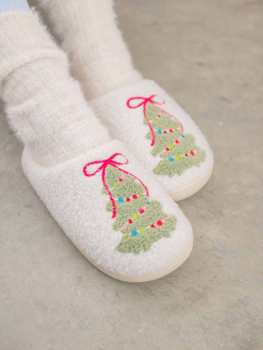 Christmas Tree Slippers