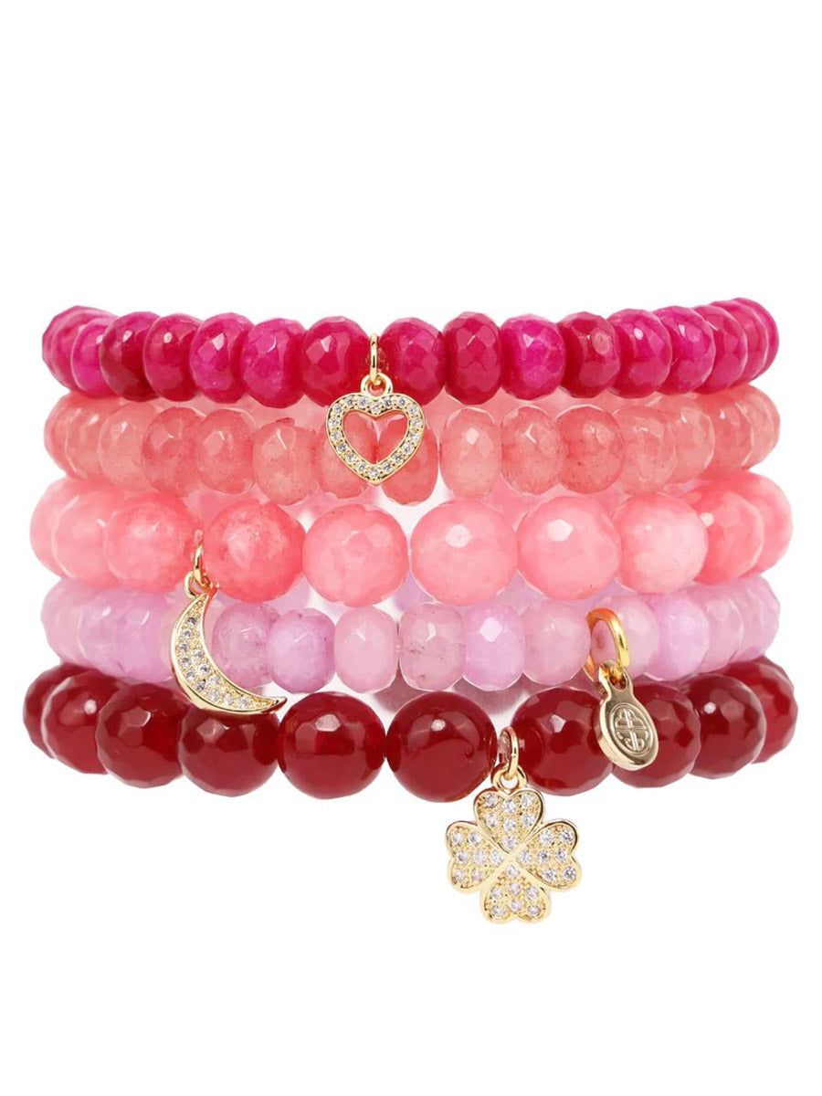 Multi-Bracelet Natural Stones Set