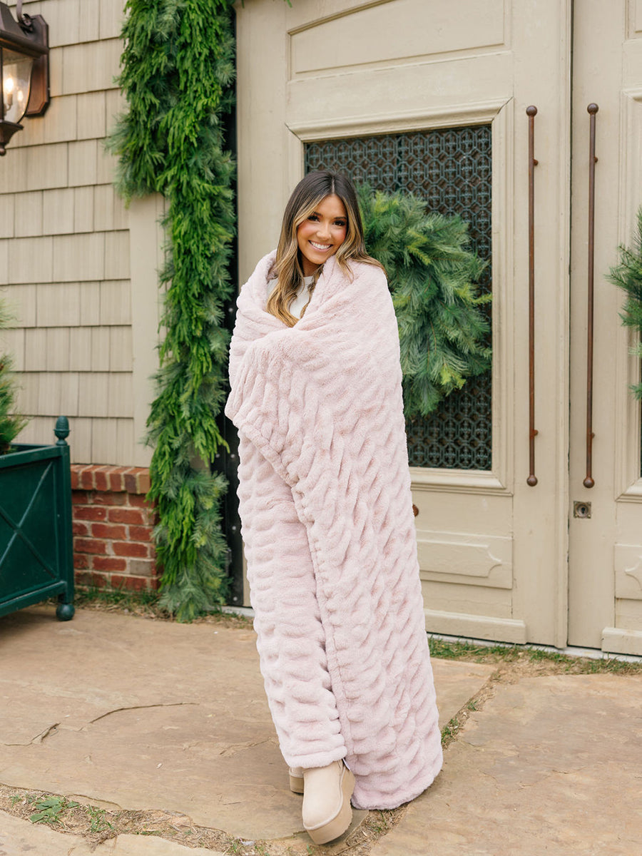Luxurious Ruched Throw Blanket (5 Colors) **Doorbuster**