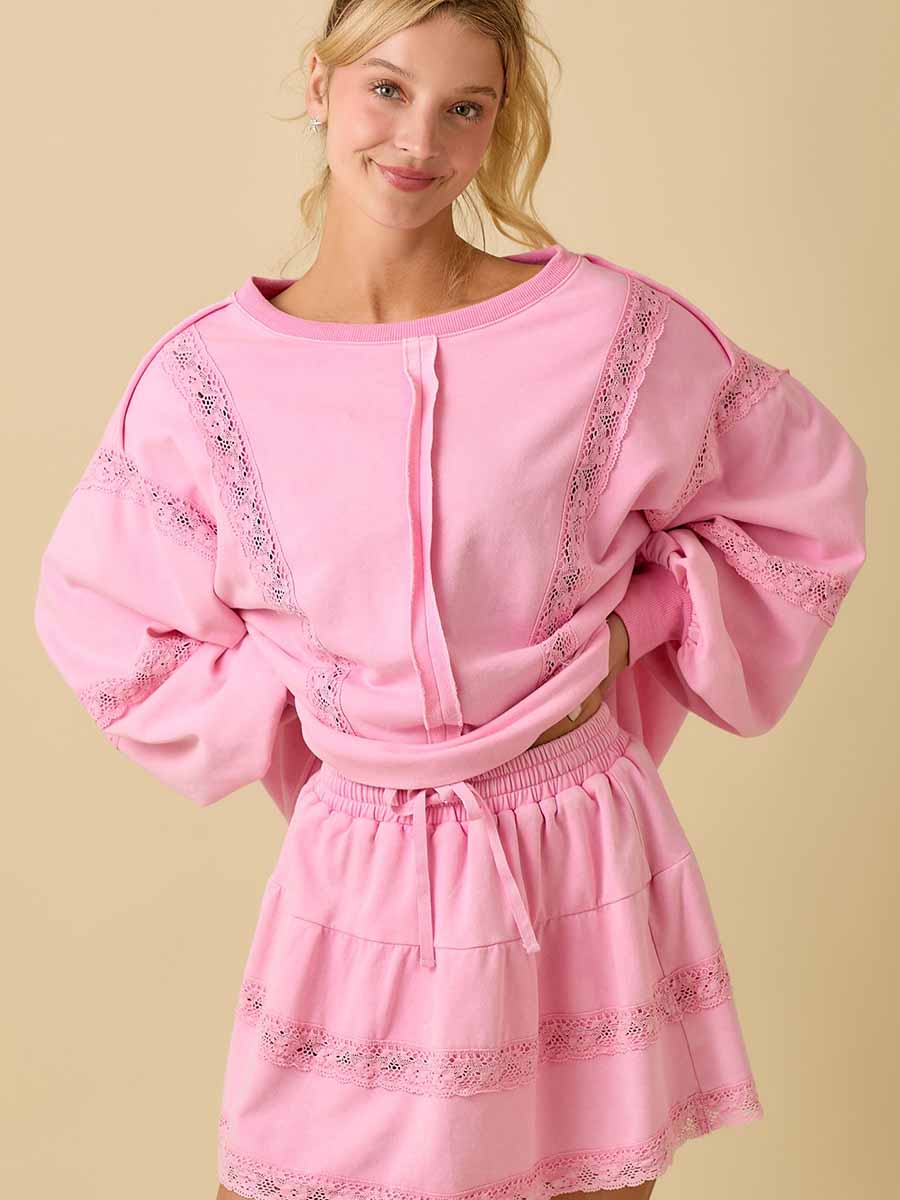 Pink Top and Short Set