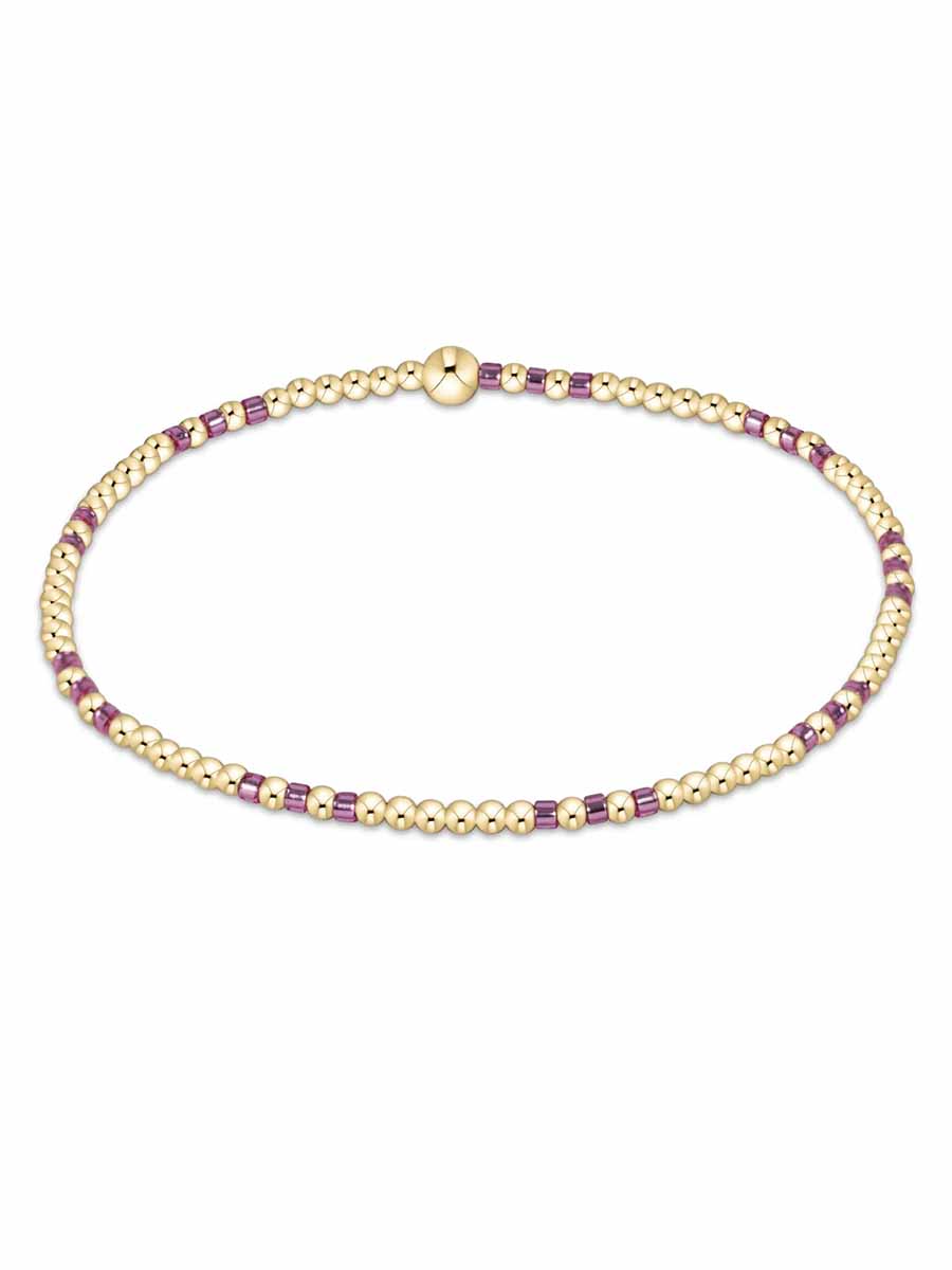 Hope Joy Pattern 2mm Bead Bracelet (12 Colors)