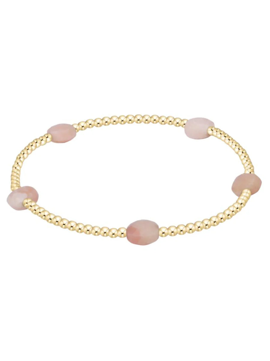 Admire Small Gemstone 2mm Gold Bracelet (3 Colors)