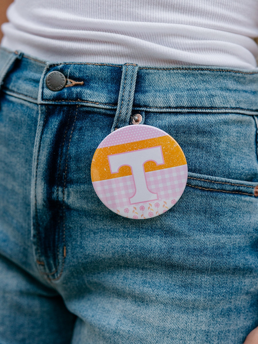 "Power T" 3" round button