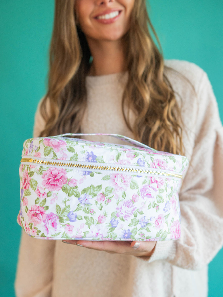 Floral Cosmetic Case