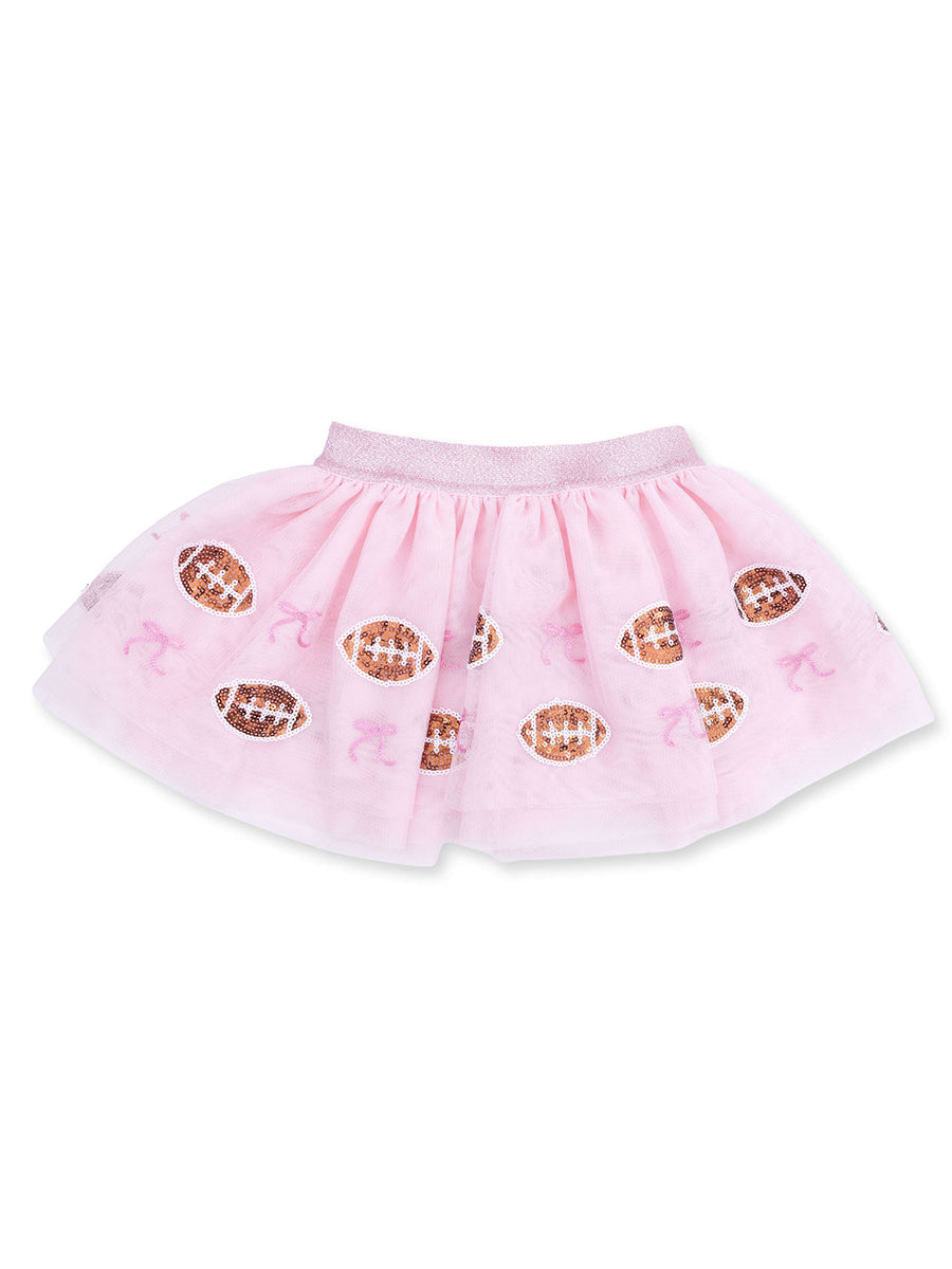 Girls Pink Tutu w/ Football Helmets