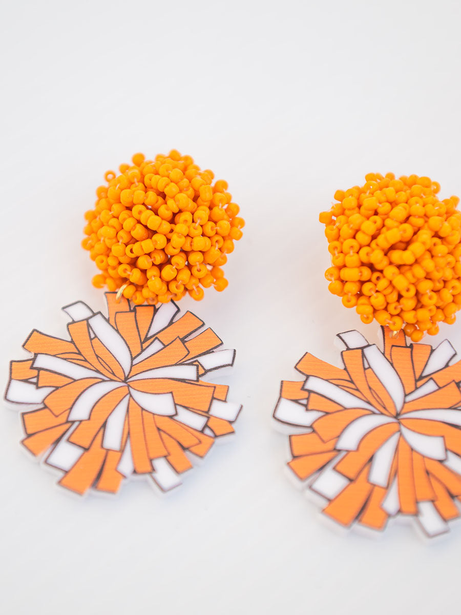 Tennessee Cheer Pom Earrings