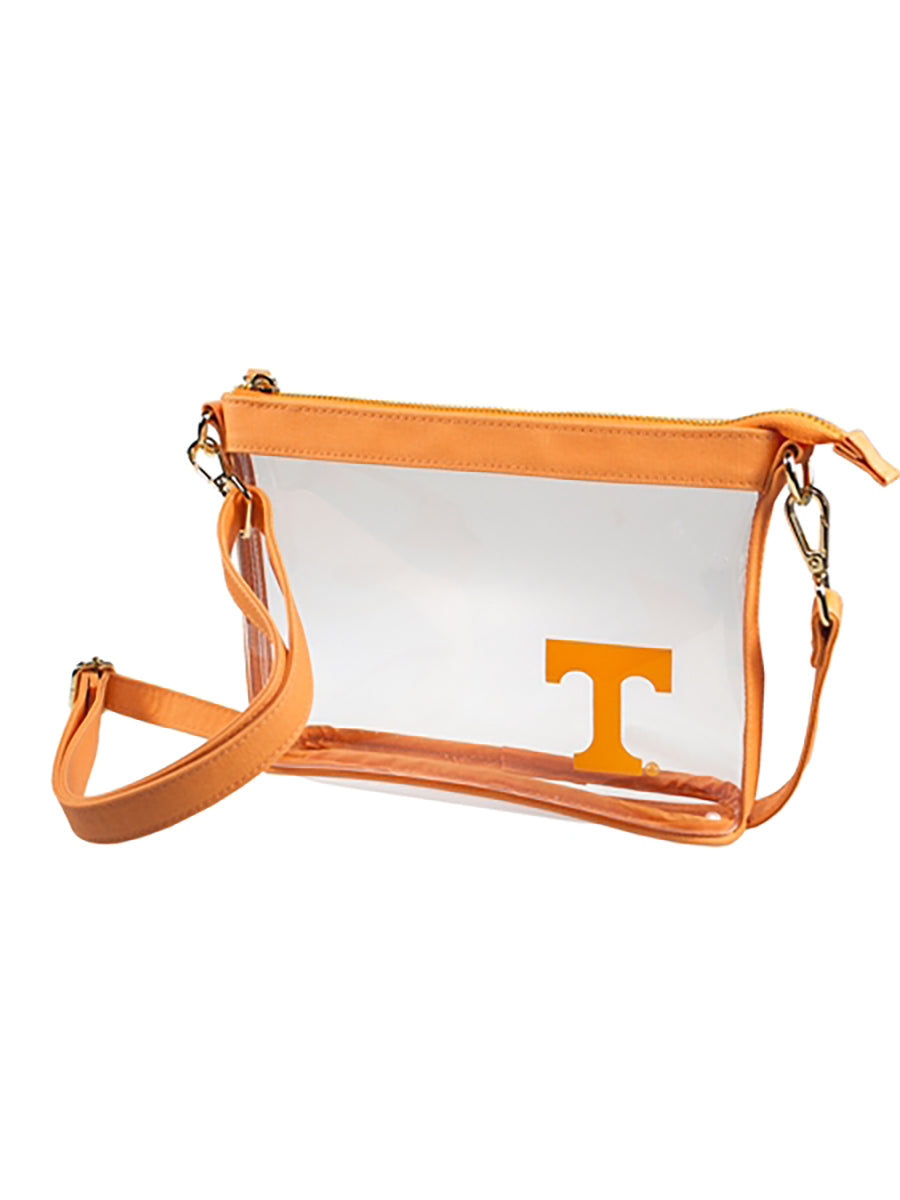 Clear orange purse on sale