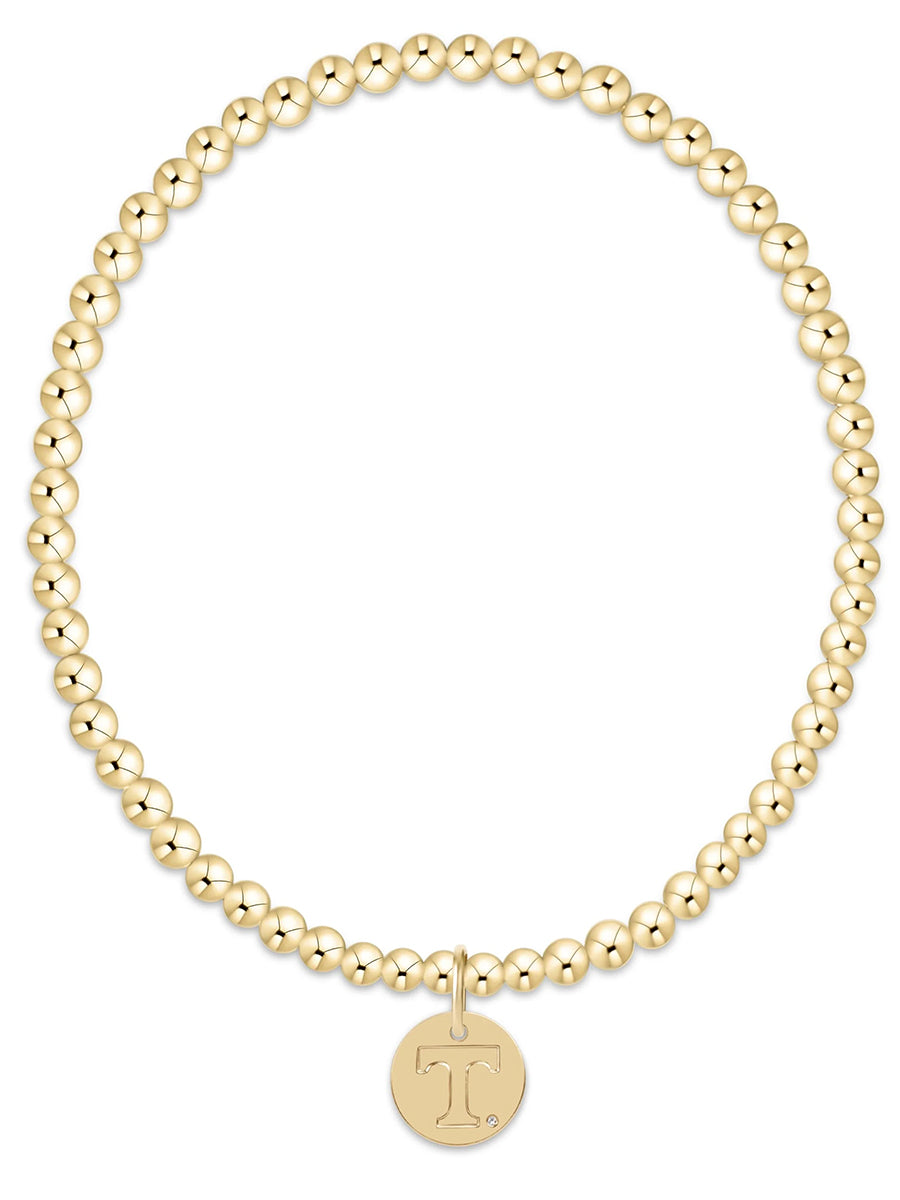 eCOLLEGIATE Classic Gold 3mm Bracelet - UTK Disc