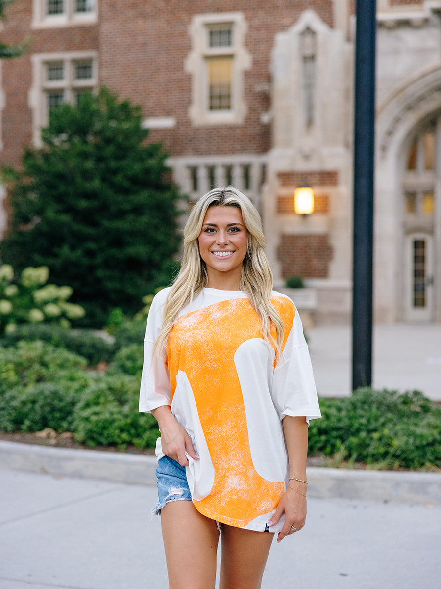 Tennessee Lawson "Power T" Logo Oversized Tee
