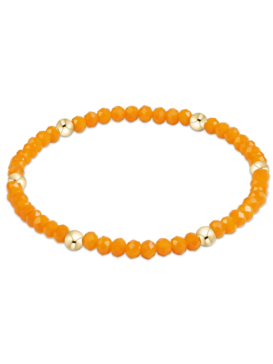 orange and gold bead bracelet