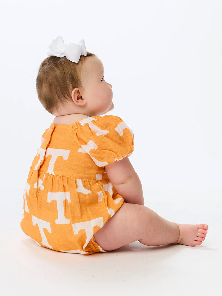 Tennessee "Power T" Puff Sleeve Onesie 