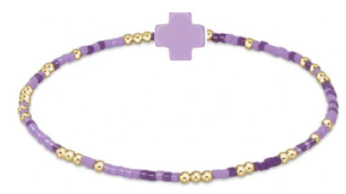 ENewton Girl's Purple Cross Bracelet