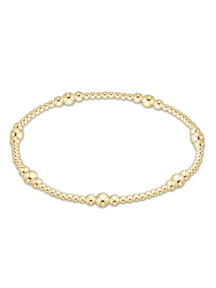 Classic Purpose Gold Bead Bracelet (2 Sizes)