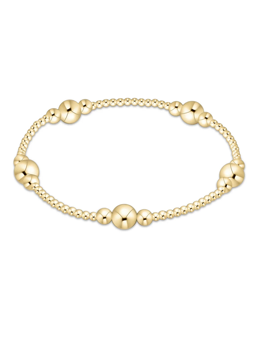 Classic Purpose Gold Bead Bracelet (2 Sizes)