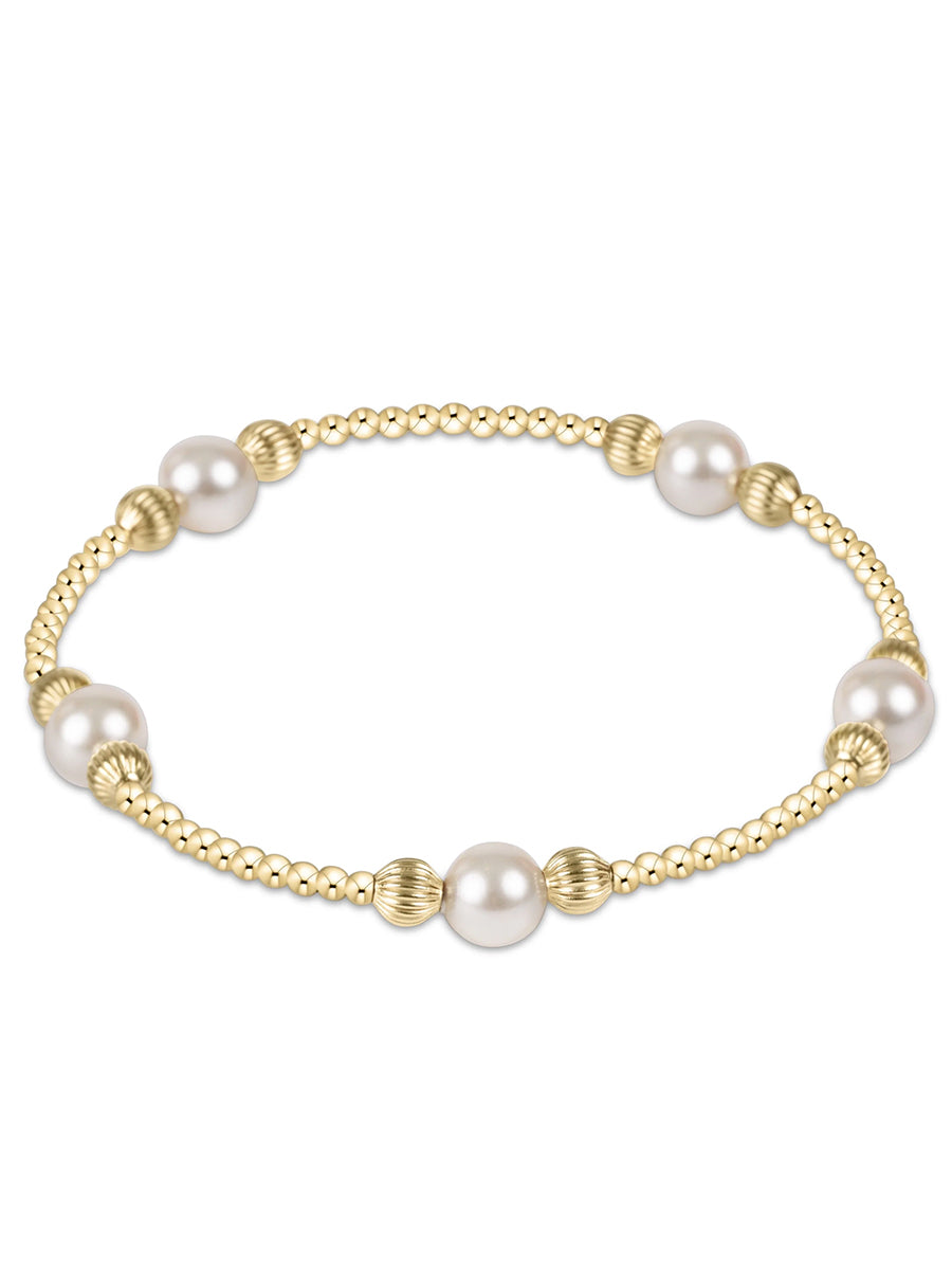 Purpose Pearl 6mm Dignity Gold Bracelet