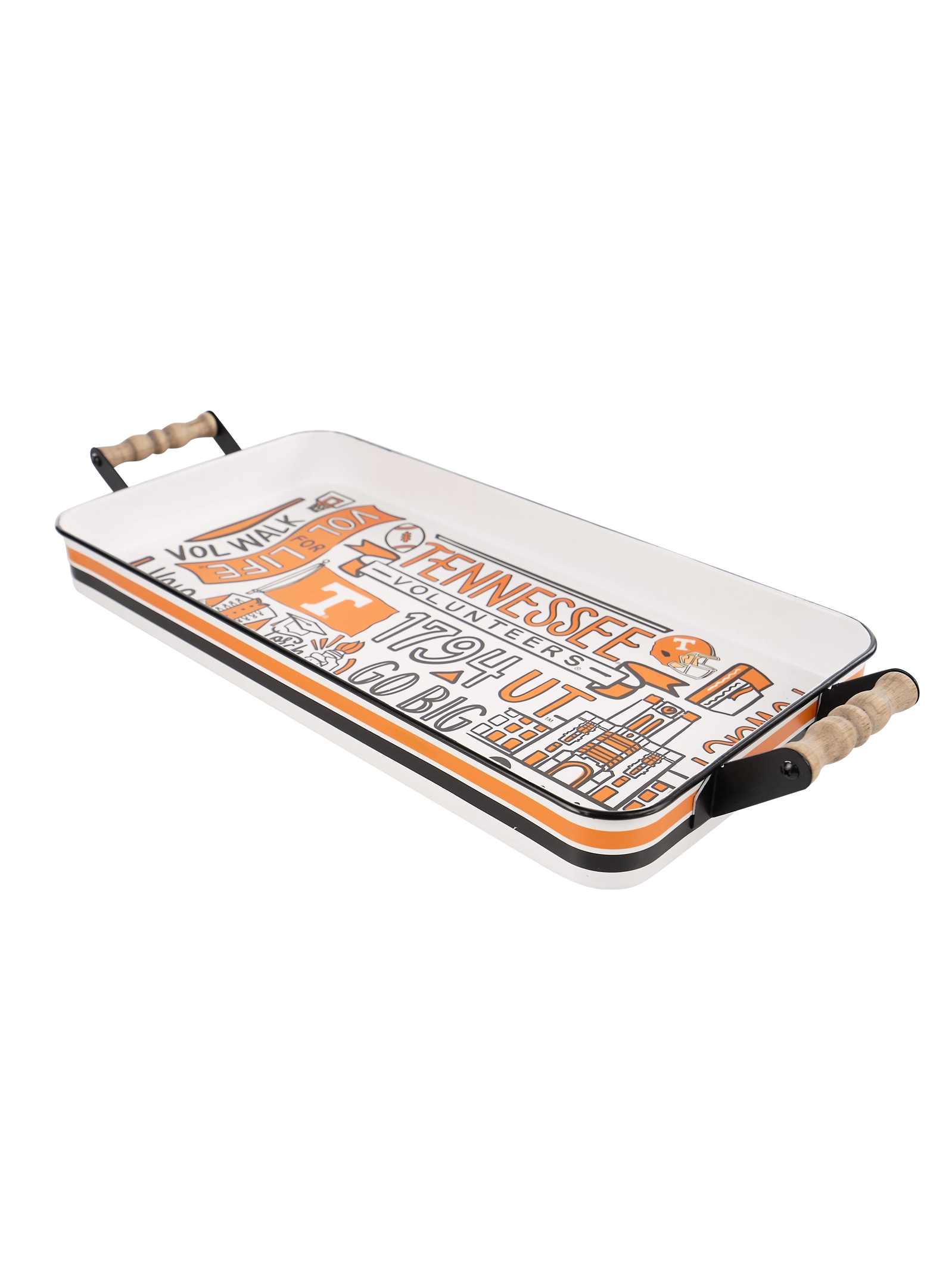 Rectangular Tennessee Vols Serving Tray