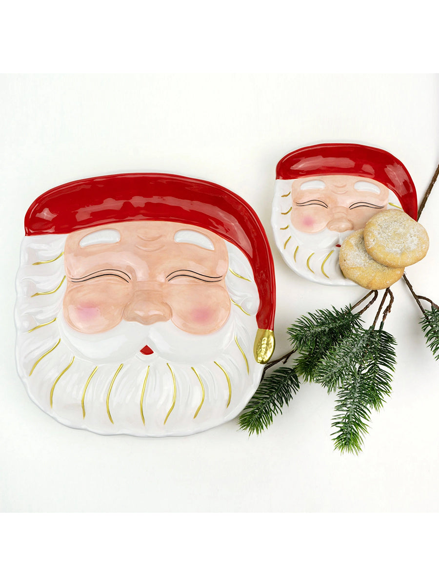 Santa holiday platter