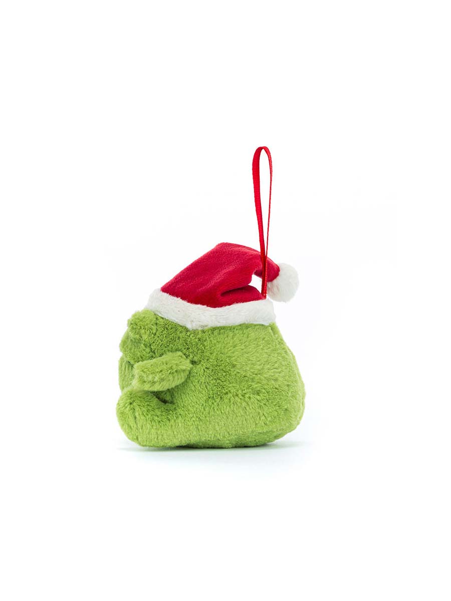 Green Frog Plush Ornament