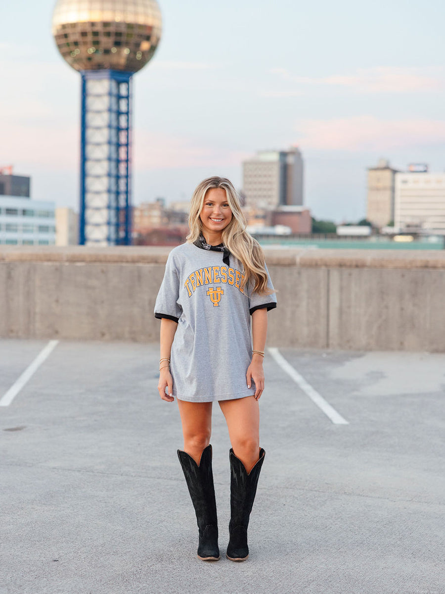 UT Logo Tennessee Ringer T-Shirt