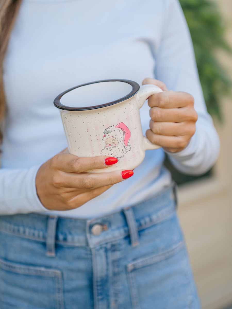 Santa Face Camp Style Mug