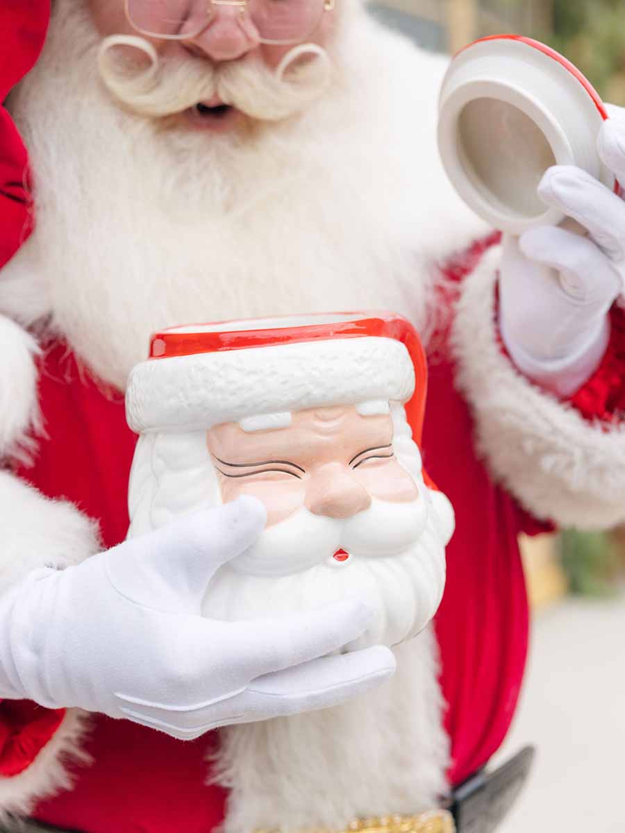 Ceramic Santa Cookie Jar (3 Colors)