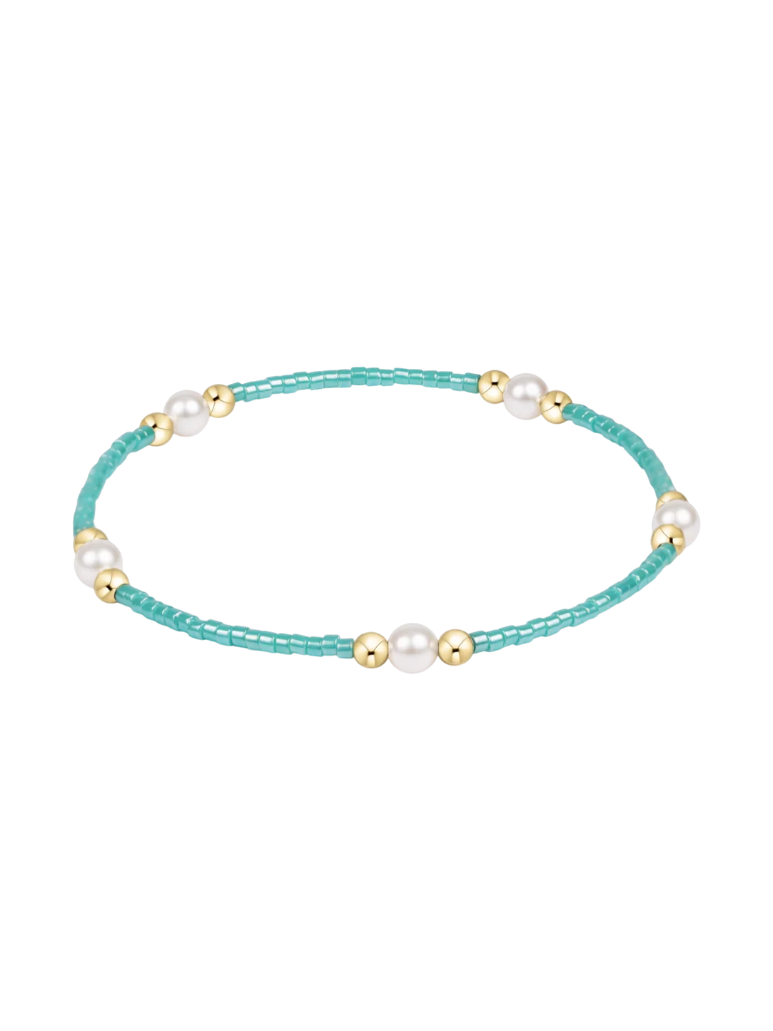 mint green bead bracelet