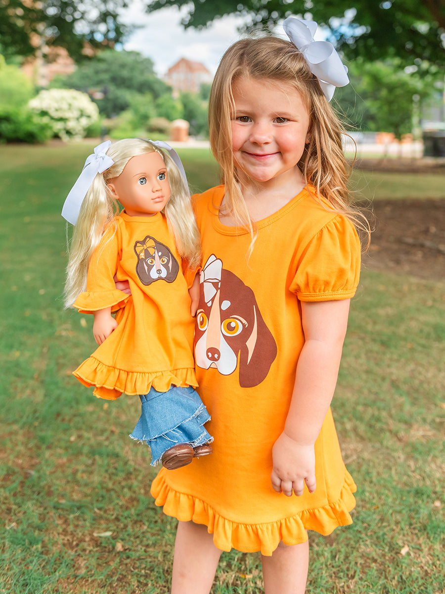 Smokey Girl Short-Sleeve Swing Top, Infant, Toddler, & Youth