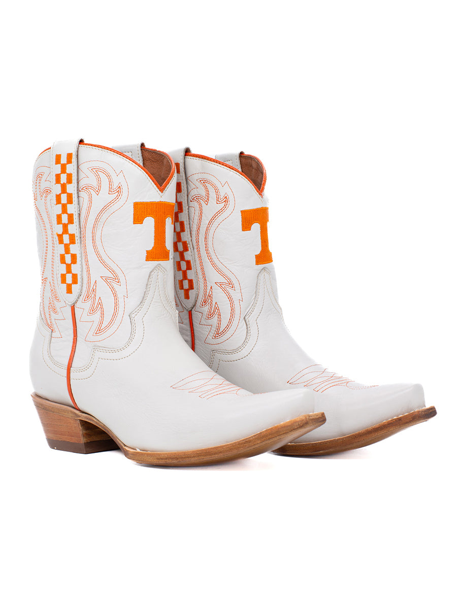 Ivory Leather Gameday Shorty Western Boot