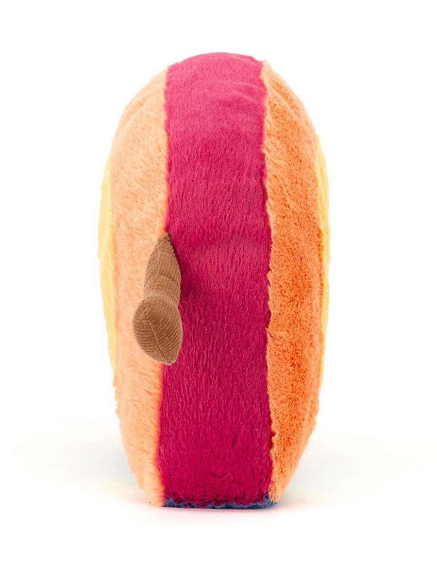 Colorful Rainbow Plush side view