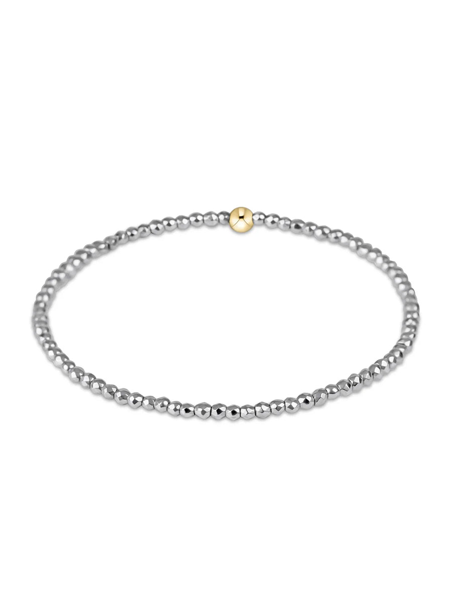 Hematite 2mm Bead Bracelet (3 Colors)