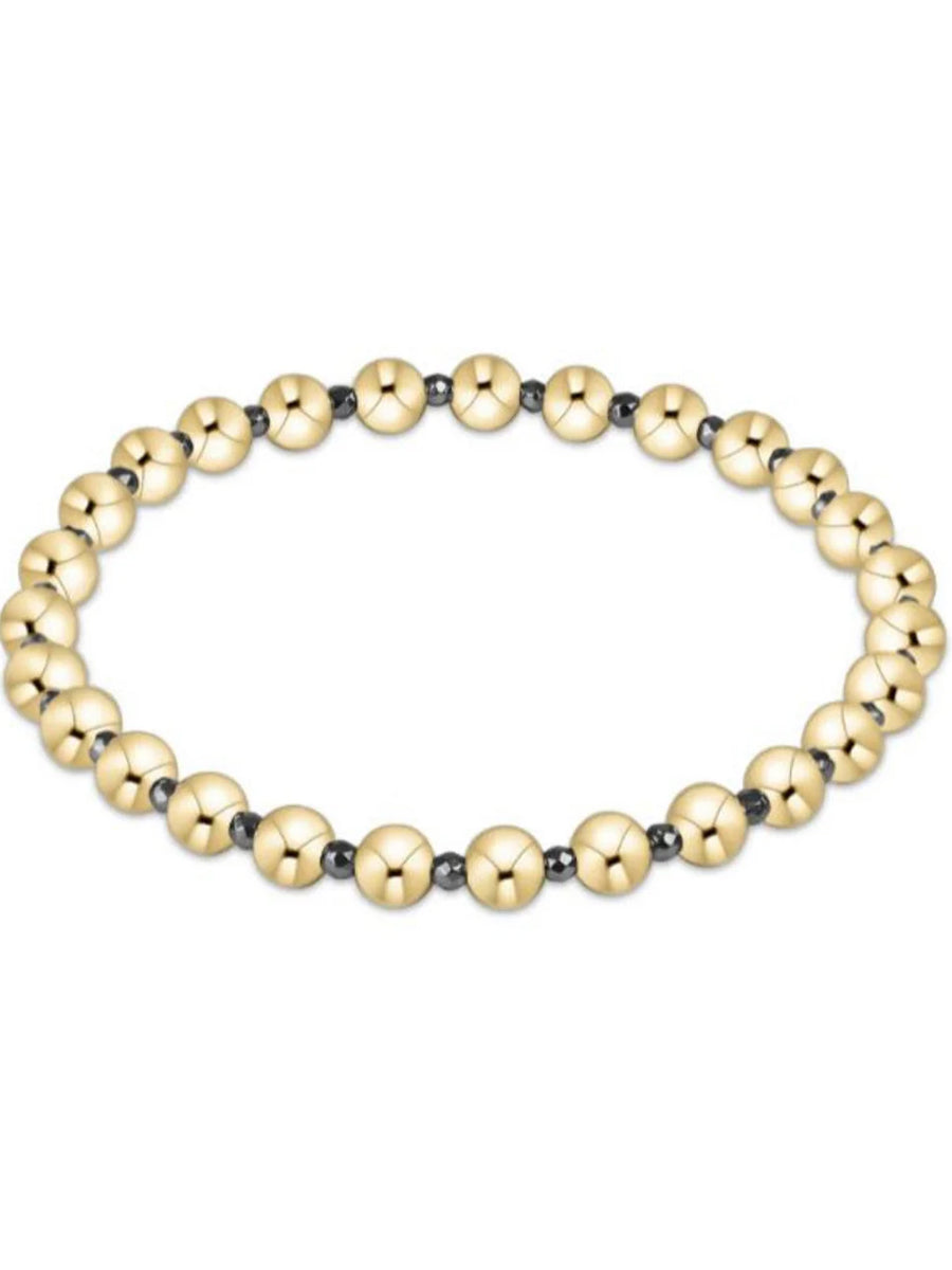 Grateful Pattern 5mm Bead Bracelet, Gemstone (3 Colors)