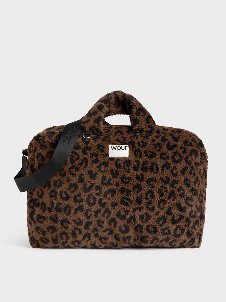 Fuzzy Cheetah Print Weekend Bag