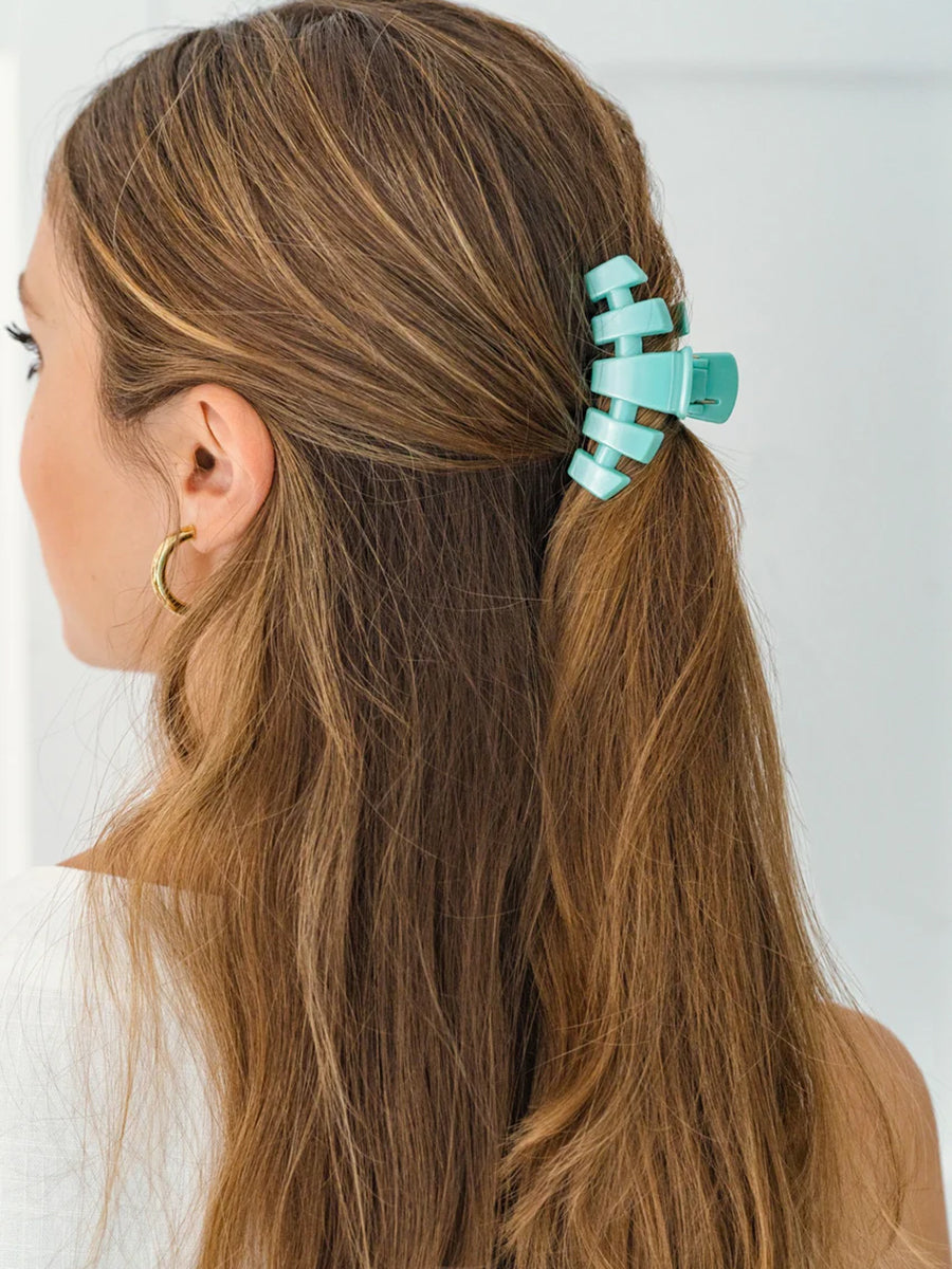 Teleties Classic Totally Turquoise Hair Clips (2 Sizes)