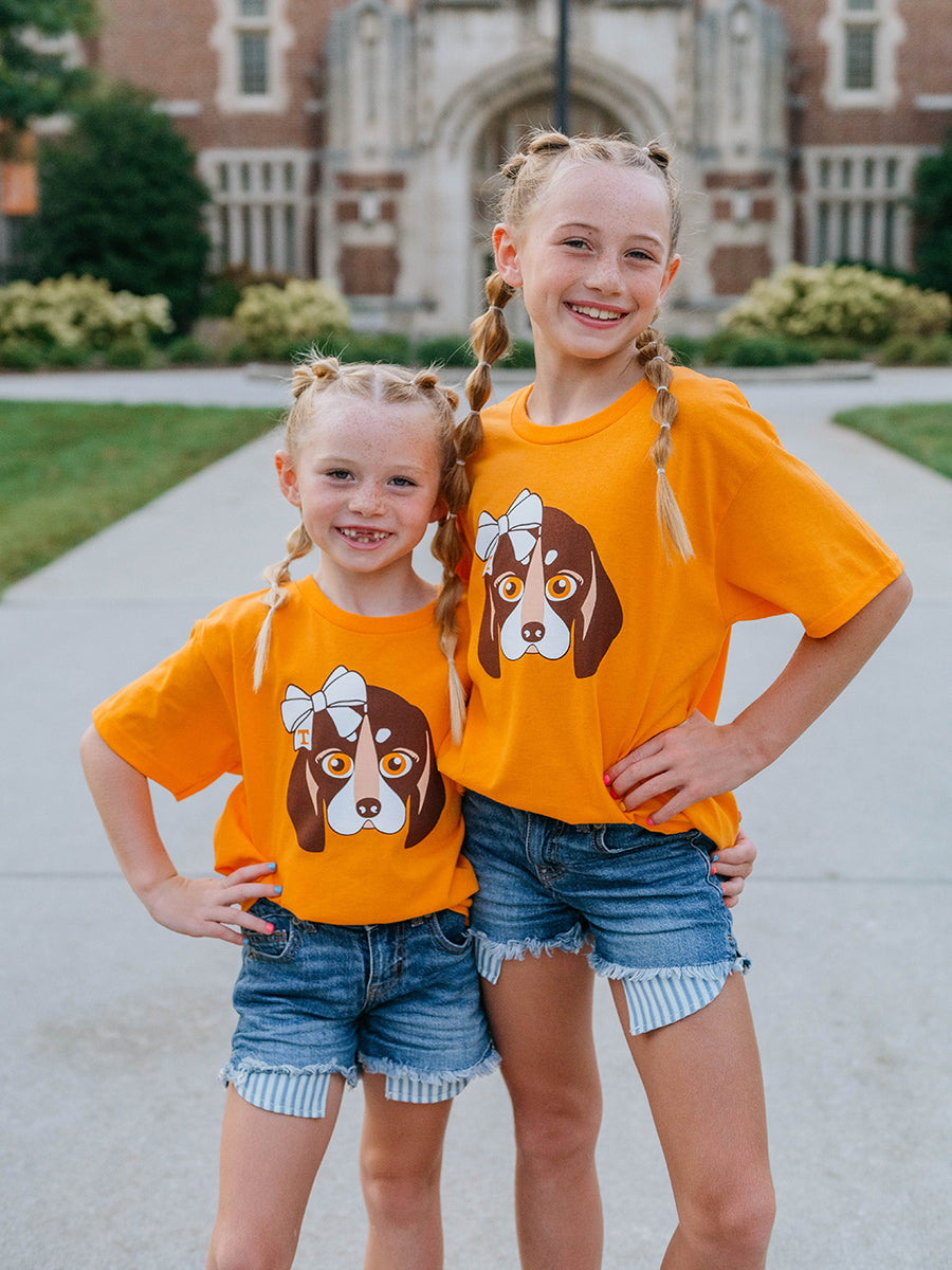 Orange t shirt for girls hotsell