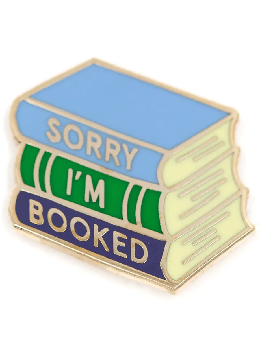 stack of books pin