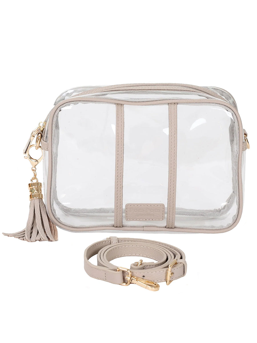 Pom Pom London City Bag Transparent, Stone