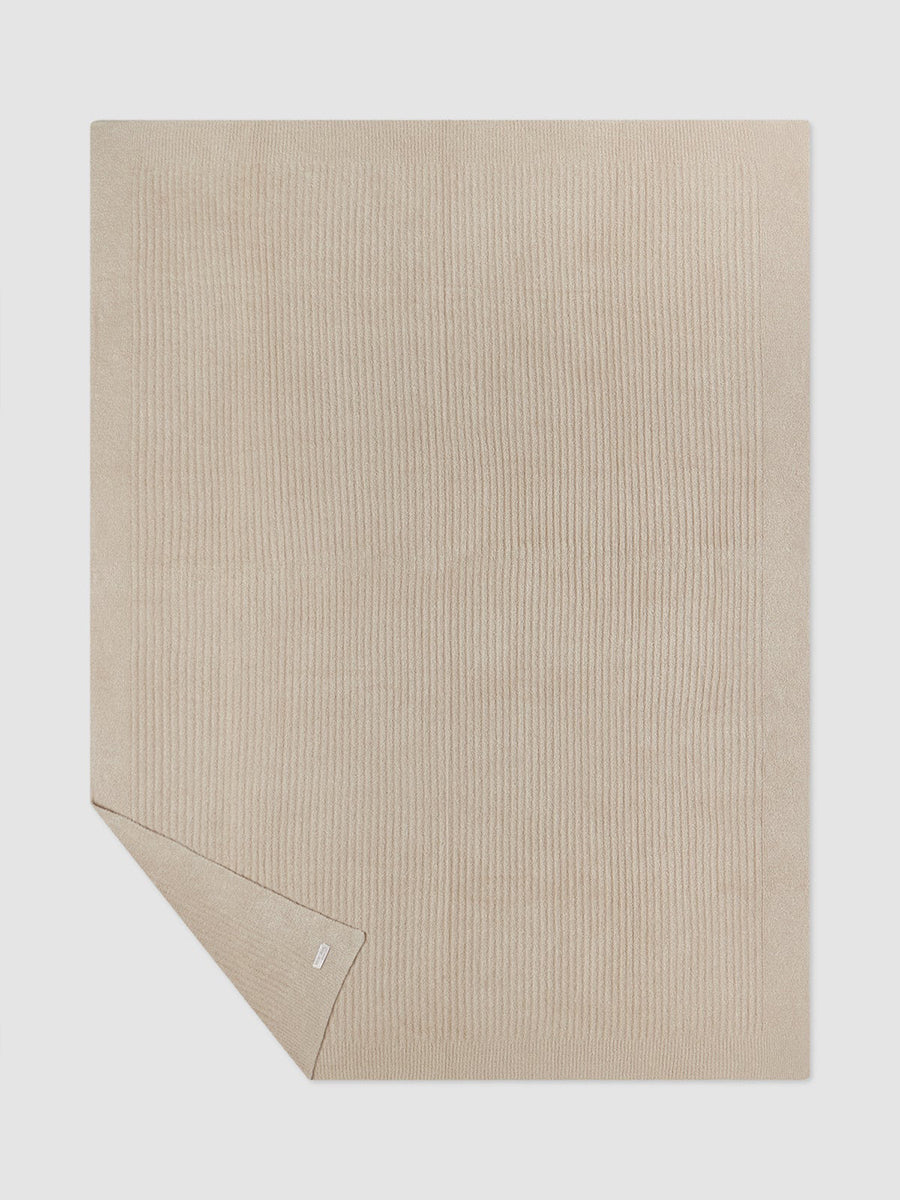 Taupe Ribbed Throw