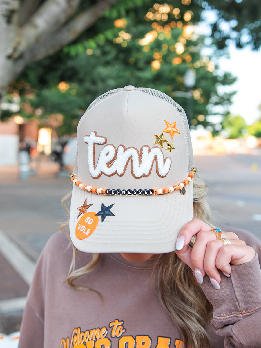 Tennessee cap with multiple patches