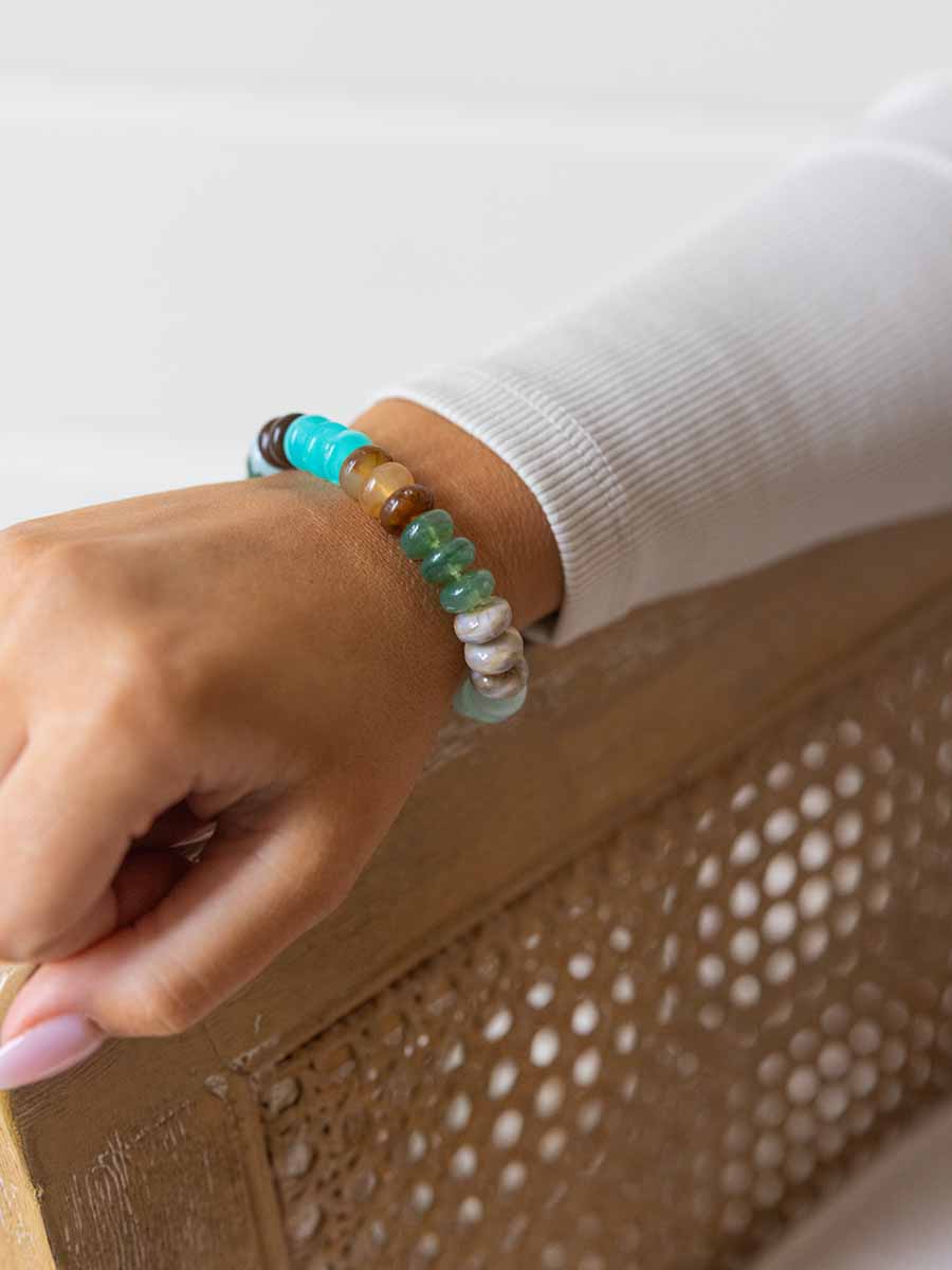 Knotted Stone Bead Bracelet (5 Colors) **Doorbuster**