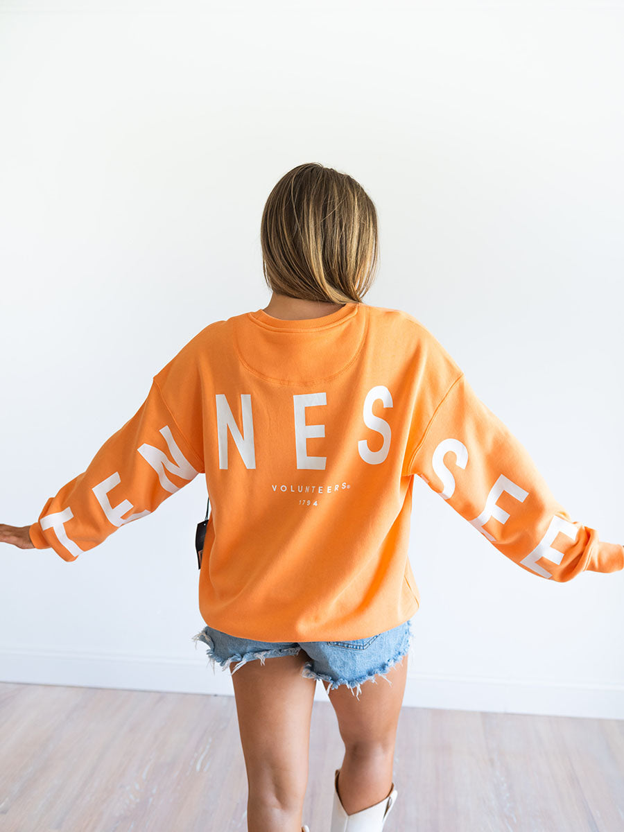 Orange Tennessee back crew