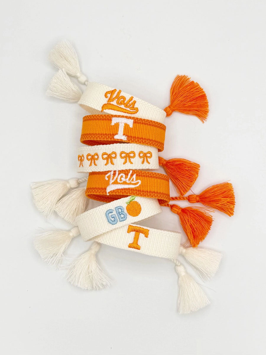 embroidered Tennessee bracelets