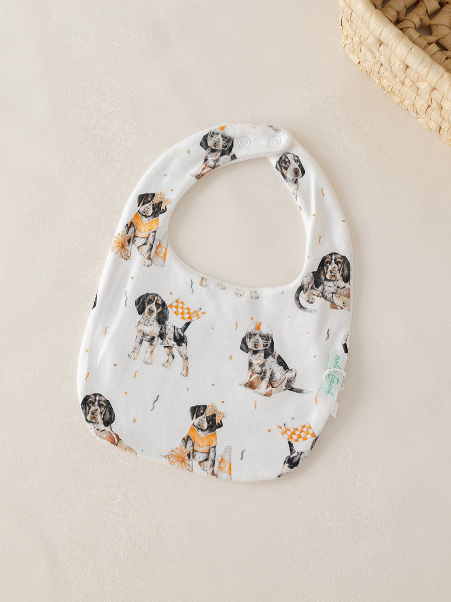 bib with hound dogs on it