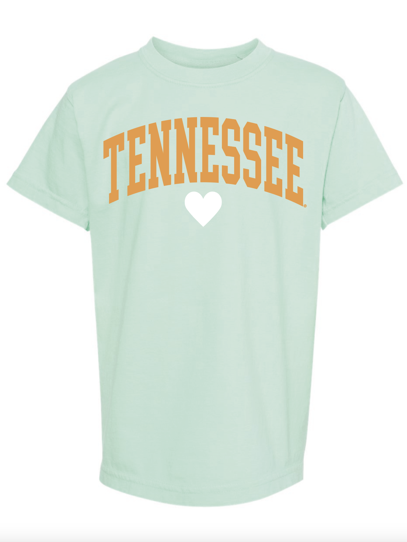 Kids Mint Green Tennessee Heart T-Shirt