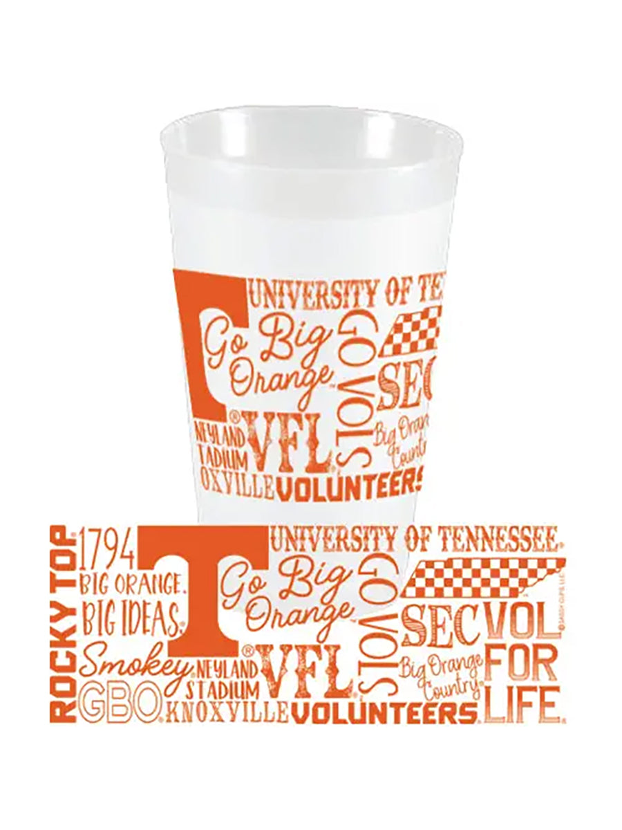"Tennessee Vols" Cups, Set of 10