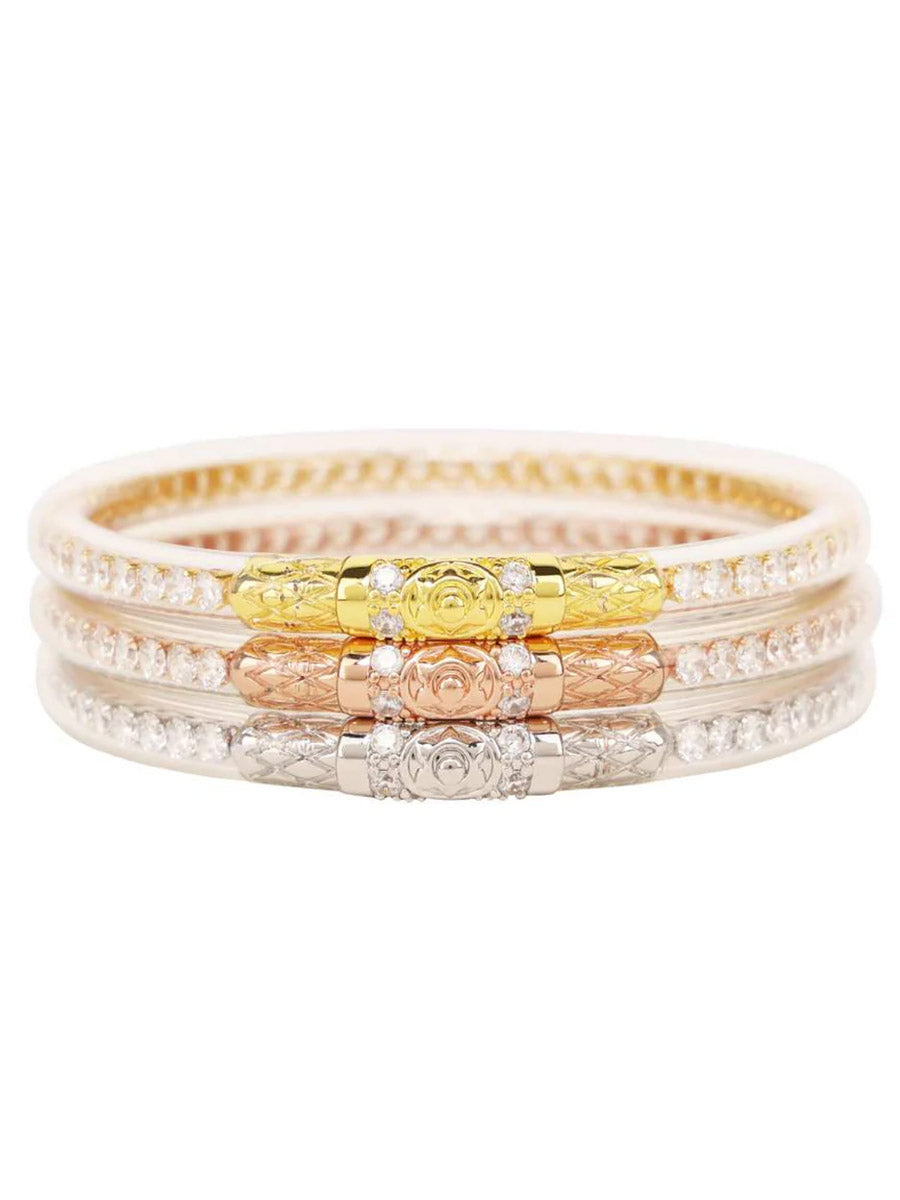 BuDhaGirl Three Crystal All Weather Bangles