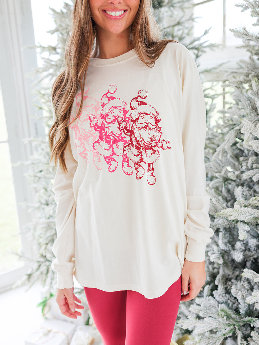 Three Santas Ivory T-Shirt