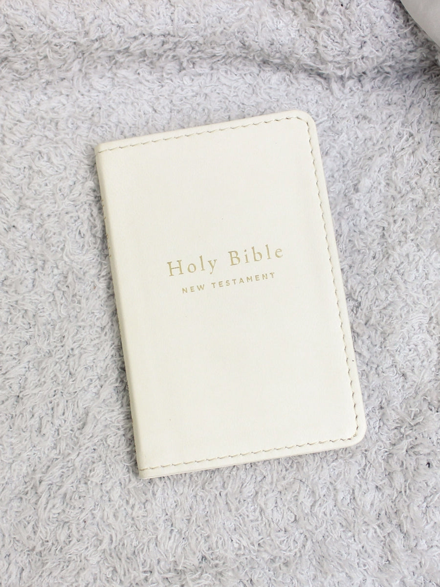 Tiny Testament Bible, White