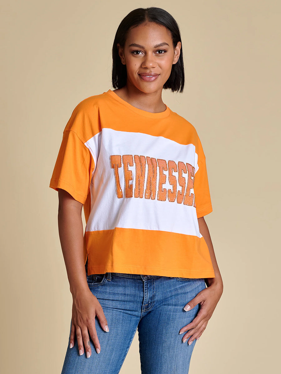 Tennessee Colorblock Sequin Tee