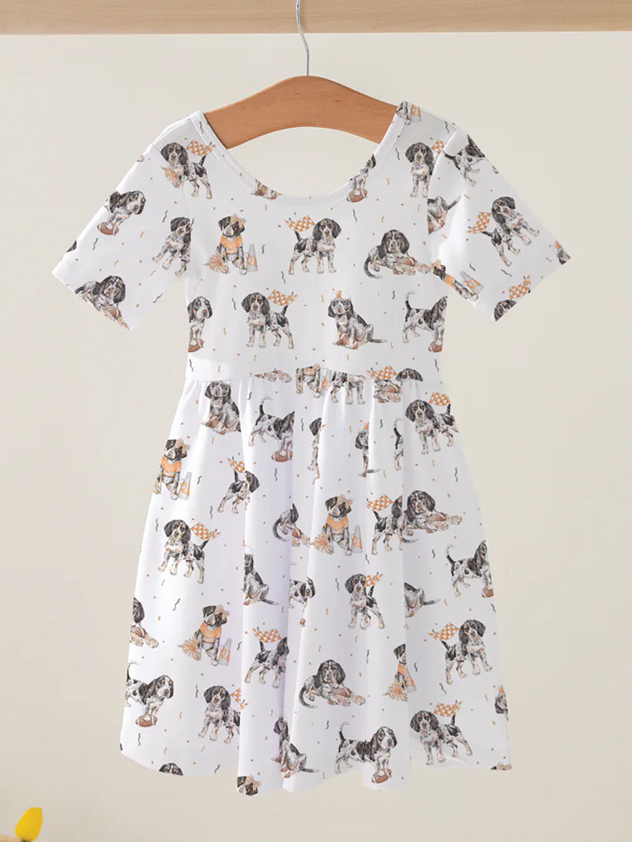 tennessee dog twirl dress for girls